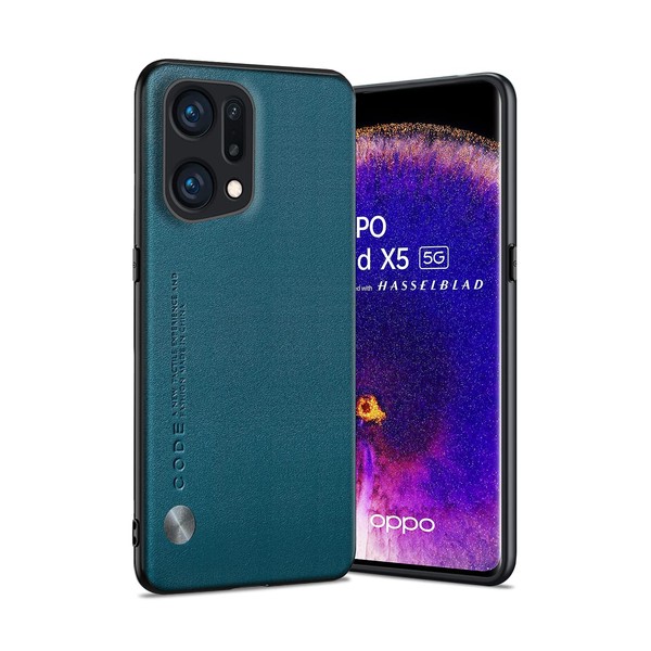 Puxssul Oppo Find X5 Case, Soft TPU Faux Leather Case,