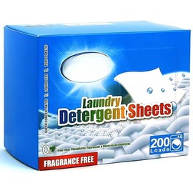 Laundry Detergent Sheets, 200 Count,  Free, Unscented, , , Biodegradable, Plastic Free, Liquidless, Suitable for - Colour: Scarlet Encounter, Size: 200 Count (Pack of 1)