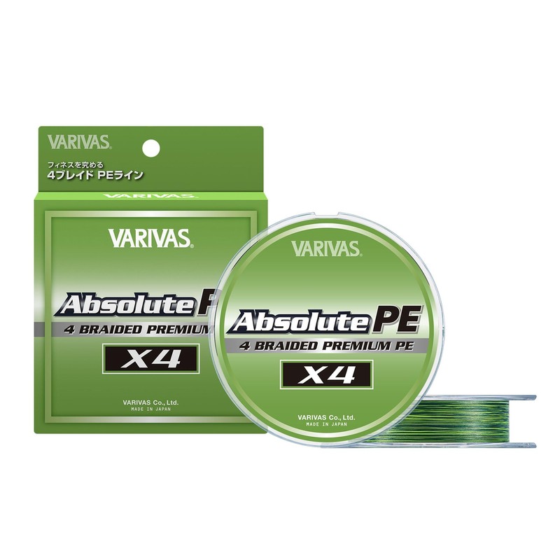 VARIVAS Absolute PE X4 150m Green Marking Color No. 0.4