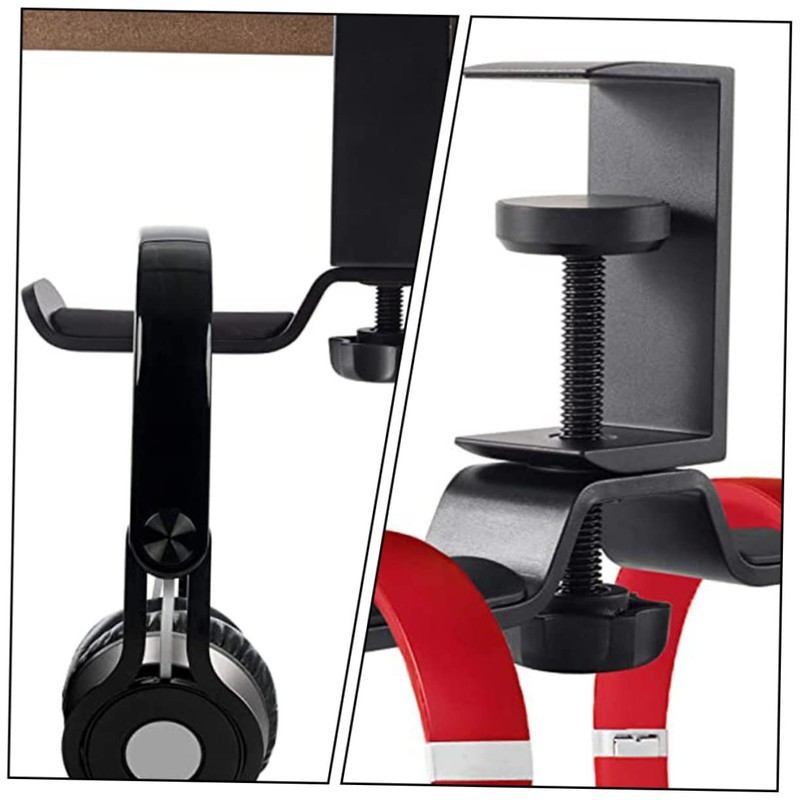 KONTONTY Headphone Holder Headphones Stand Easy Install Desktop Mount for