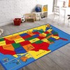 Kids/Baby Room/Daycare/Classroom/Playroom Area Rug. Educational. Fun. USA Map. Fifty States.