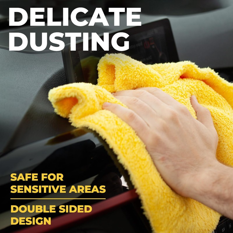 Edgeless Microfiber Towels for Cars – 6pk (12”x12”) - 540
