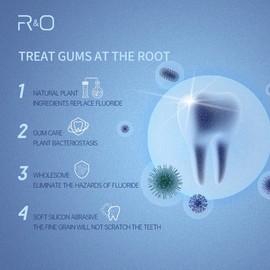 R&O Ageratum Whitening Toothpaste with Bamboo Charcoal, 3.53 oz - Great for Teeth Whitening, Reduces Plaque, Removes Stubborn Stains, Promotes Oral Health, Long - Lasting Fresh Breath (2)