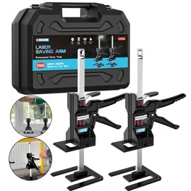 XKONE Labor Saving Arm Jack(2 Pcs),Multi-Function Height Adjustment Lifting Device with Storage Case,Suitable for Door Panel Lifting,Wall Tile Locator,Cabinet Jack and Tables Lifter etc.