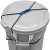 (2 Pack) Encased Trash Can Lock, Bungee Cord Heavy Duty