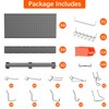 TORACK Metal Pegboard with Peg Board Hooks, Tools Storage Pegboard