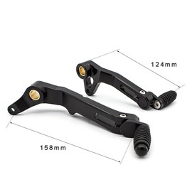 PROCNC Motorcycle Brake Clutch Gear Pedal Lever Pour Fit for Ducati Monster 821 1200 1200R 2014 2015 2016 2017 2018 2019 (Black)