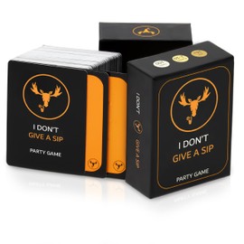 I DON'T GIVE A SIP - The Most Entertaining Drinking Game - Party Cards That Will Get You Drunk Or Do Things - Fun Adult Board Game Night - Bachelor Bachelorette Couple Laugh Tipsy Birthday Gift