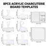 8 PCS Router Templates for Woodworking 6 Acrylic Handle Templates,