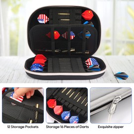 ATDAWN Aarts Case,Dart Case,Dart Cases Mens Holds 18 Darts,Portable & Durable