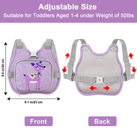 Accmor Toddler Harness Leash, Cute Deer Kids Harness + Anti Lost Wrist Link, Collapsible Child Leash for Outdoor Travel, Portable Baby Walking Harness Protector Wristband Strap for Baby Girls