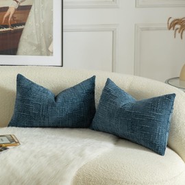 Mandioo Set of 2 Chenille Cushion Covers, Decorative Cushion Covers, Cosy Soft Cushion Cover, Sofa Cushion, Decorative Cushion, Couch Cushion, Decorative Cushion Cover for Bedroom, Living Room, 30 x