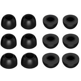 ALXCD Foam Eartips Compatible with Beats Solo Buds, S/M/L 3 Sizes 6 Pairs Soft Memory Foam Earbuds Tips Replacement Ear Tips, Compatible with Beats Solo Buds Black 6 Pairs