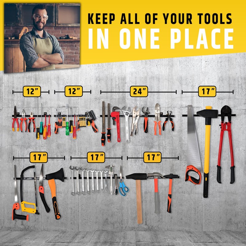 17" Heavy-Duty Magnetic Tool Holder (Upgraded Version) - Extremely Powerful