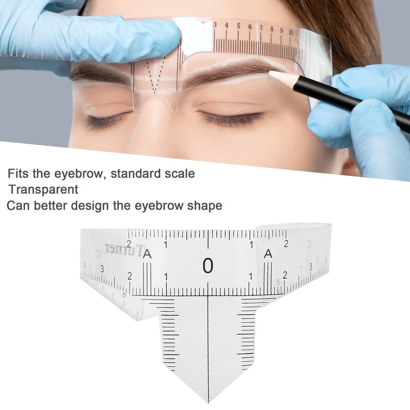 Eyebrow Ruler, Microblading Ruler Portable for Makeup (Nose Bridge Ruler