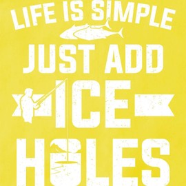 CafePress Ice Fisher Just Add Ice Holes Ice Fishing Kitchen Apron with Pockets, Grilling Apron, Baking Apron