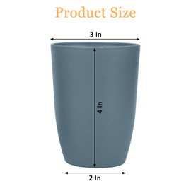 Soptalles Wheat Straw Cups Set of 4, Unbreakable Drinking Cup Reusable Plastic Cups Dishwasher Safe for Kitchen Party Camping