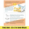 Havongki 100pcs Premium Fresh Farm Eggs Handling Care Instructions Cards
