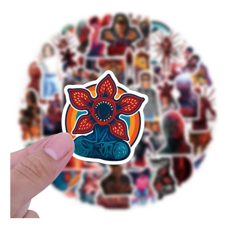 Stranger Things 120 Calcomanias Stickers De Pvc Vs Agua