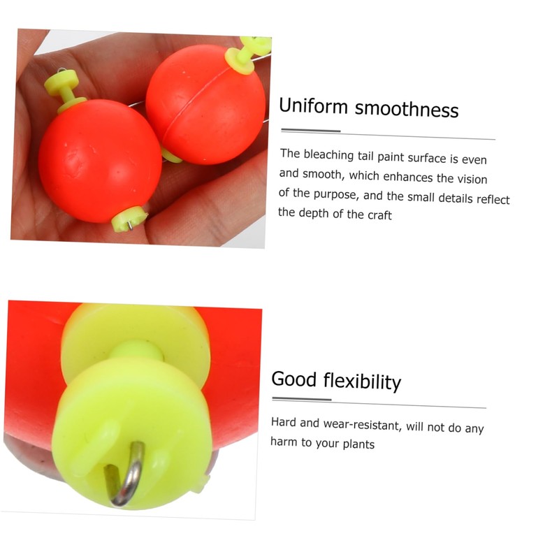 SUPVOX 10pcs Fishing Floats Eye-catching for Fishing High Density Accurate