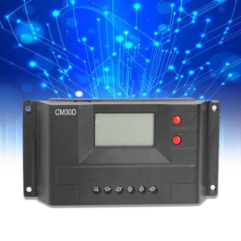 Solar Charge Controller 12V 24V PWM Auto Paremeter Adjustable LCD