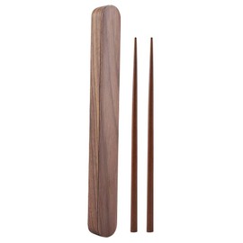 HAOHIZE Chopsticks Storage Box, Portable Eco-Friendly Wooden Reusable Travel Case Cutlery Storage Box for Chopsticks