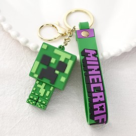 youngfocus Anime Figuren Spiel Schlüsselanhänger, Schultasche Dekor, Gamer Geschenke, Rucksack Anhänger, Partyzubehör, Geschenk für Kinder, für Jungen und Mädchen - Ideal für Gamer & Fans