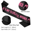 PATICARRY Black Birthday Decoration Sash for Women It’s My Birthday