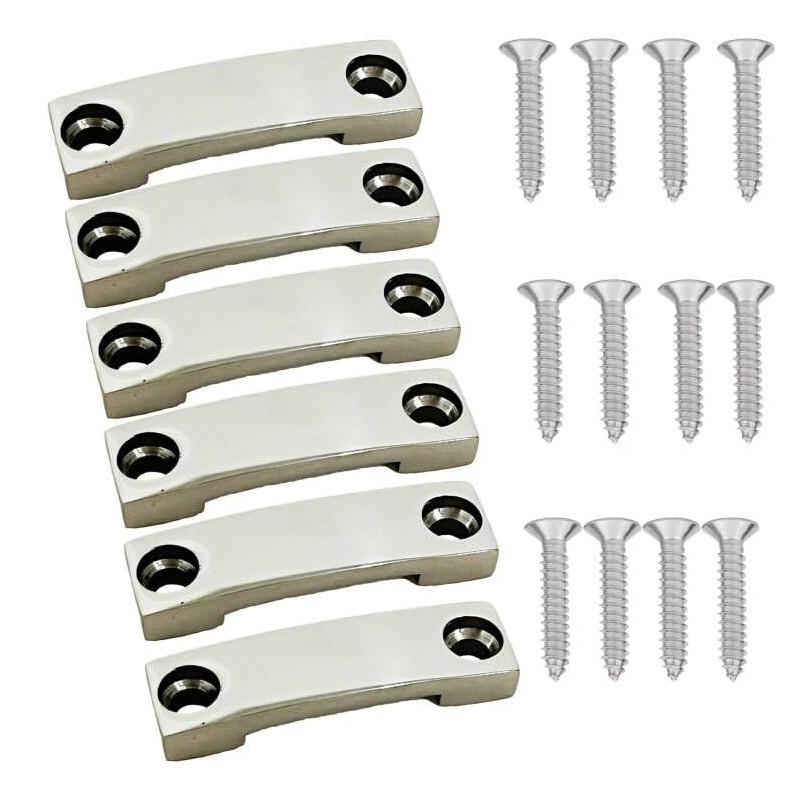 6Pack 316 Stainless Steel 1 Inch Strap tie Downs,Bimini Top
