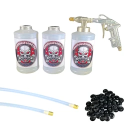 Pro Undercoating Spray Gun Kit, Fluid Film, Wool Wax, PFC. includes 2 WANDS, 3 QUART BOTTLES, and 50 RUST PLUGS