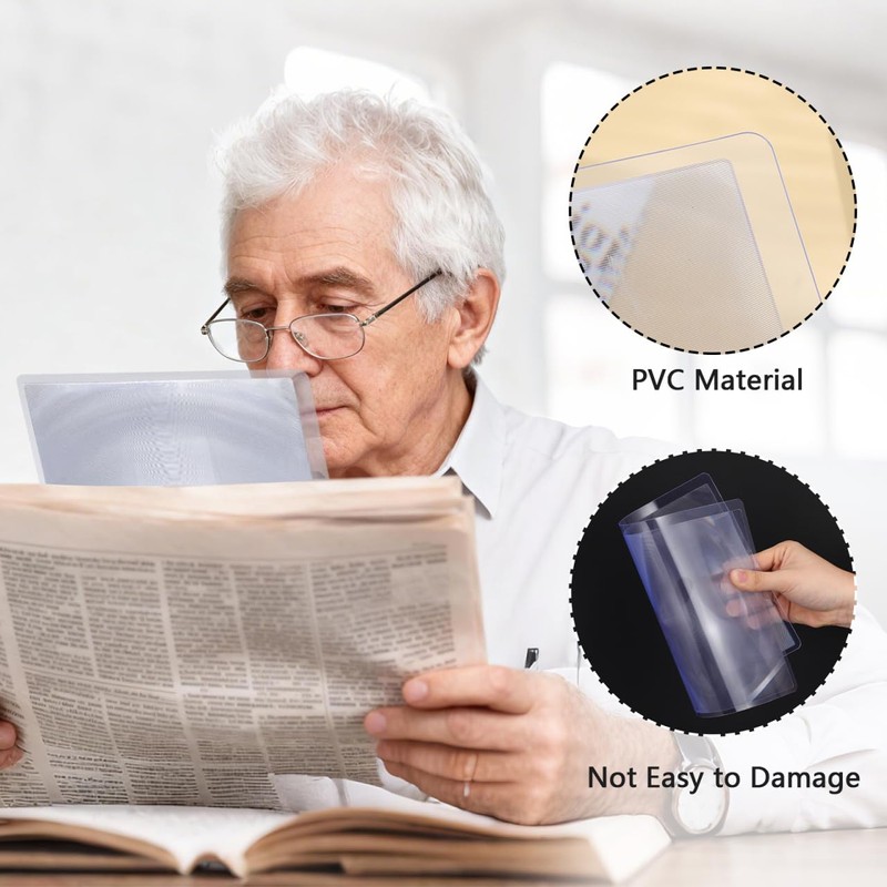 Garneck Large Magnifying Sheet for Seniors Reading: 11. 8x8.3 Inch