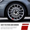 6/8pcs Rim Decal Stripes Car Decals for 18-21 Inch Wheels