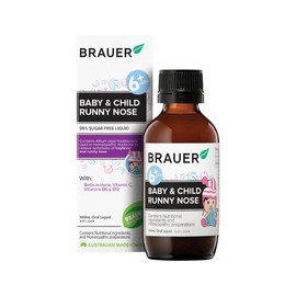 Brauer Baby & Child Runny Nose Oral Liquid 100ml BEST BEFORE FEBRUARY 2024