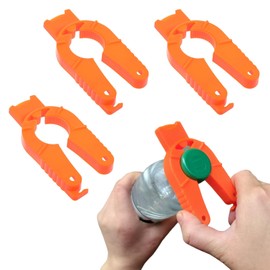 Hakefyna 3 Pack Multifunctional Bottle and Can Opener - for Weak Hands, Seniors, Elderly, Rheumatoid Arthritis,Plastic Water Bottle, Twist-Off, Pull Tab Soup,Ergonomic Lid Seal Remover