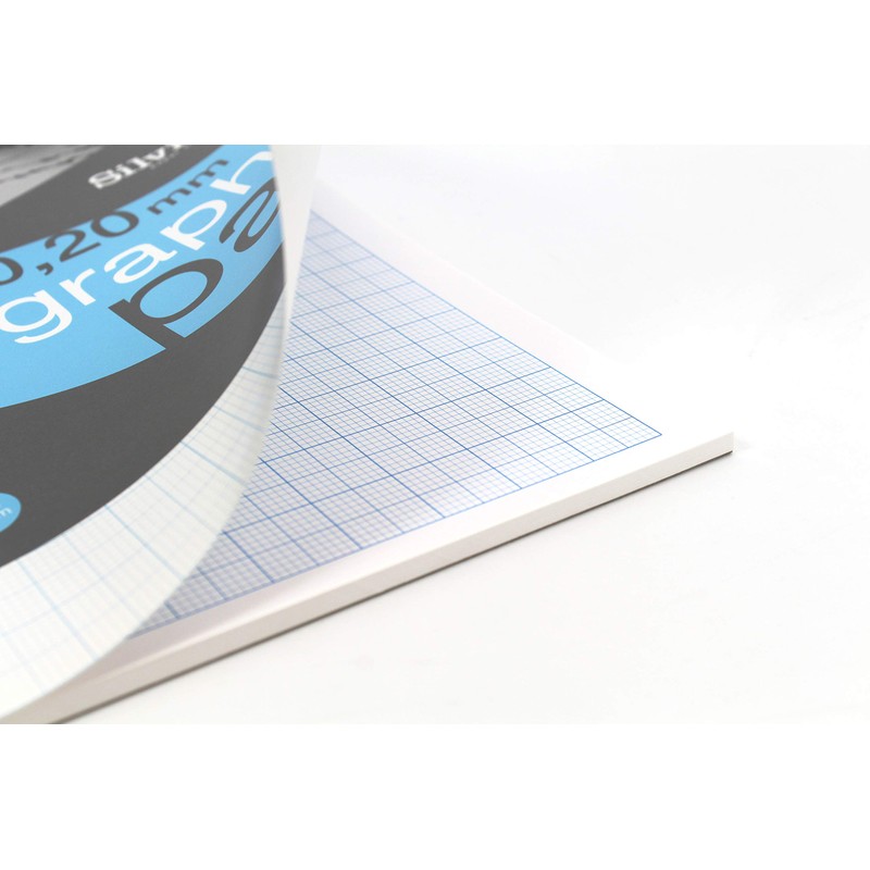 Silvine A4 Professional Graph Pad. 50 Sheets of Quality 90gsm