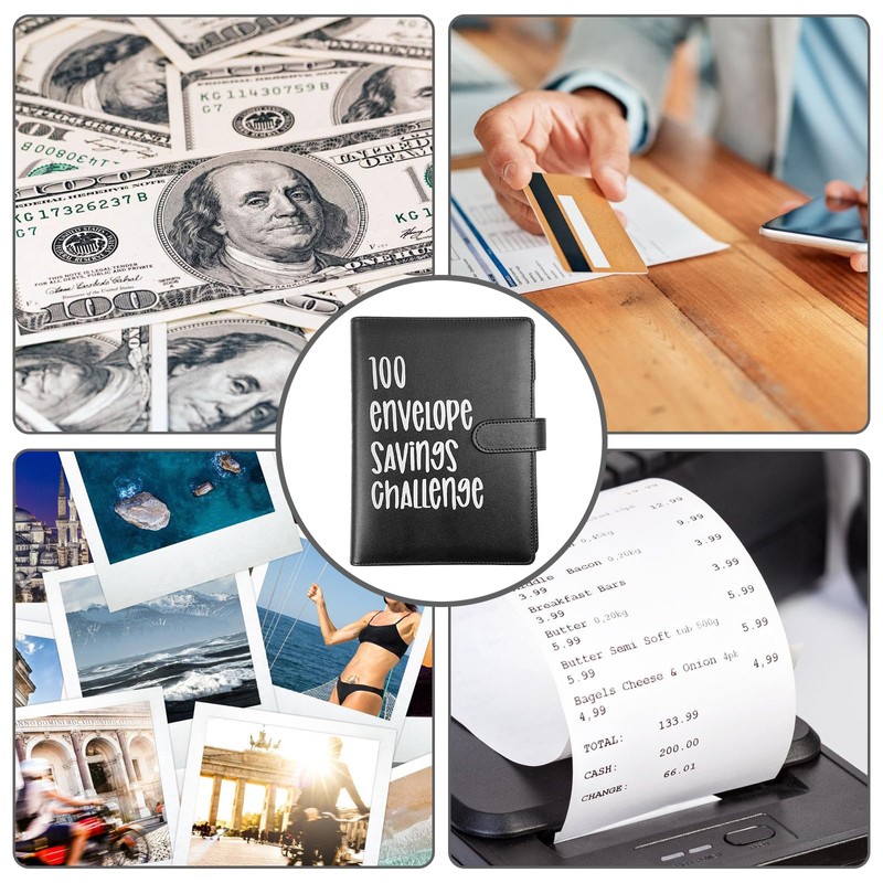 100 Envelope Challenge Binder, Money Saving Wallet Budget Binder with
