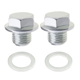 Be In Your Mind 2pcs Oil Drain Plug with Gaskets 90009-PH1-000 M14x1.5 Thread Oil Drain Plug Washer Nut Screw Car Spare Parts