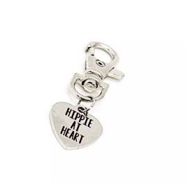 JKCE Designs Hippie At Heart Clip On Charm, Gift For Her, Friend Gift, Hippie Gifts, Love