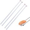 Yeanifeana 2 Pairs Cat Paw Chopsticks, Non-Slip Pink Plastic Chopsticks