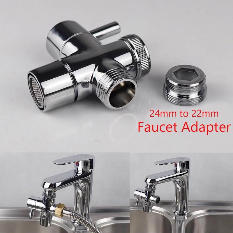 Faucet Diverter Valve with Aerator, Upgraded Bathroom/Kitchen Sink to Hose