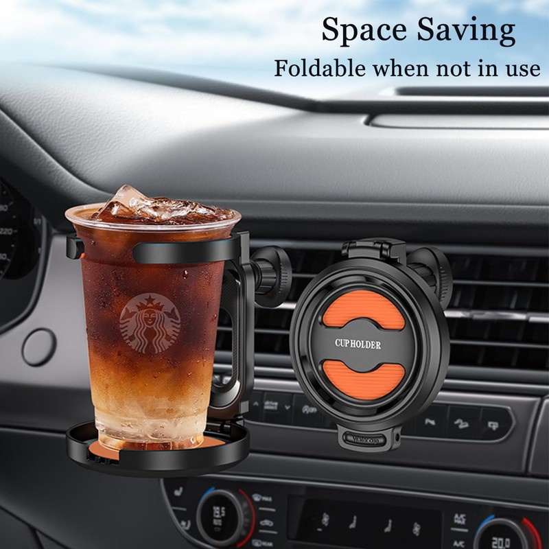 Pack of 2 Car Cup Holder, Car Cup Holder, Foldable