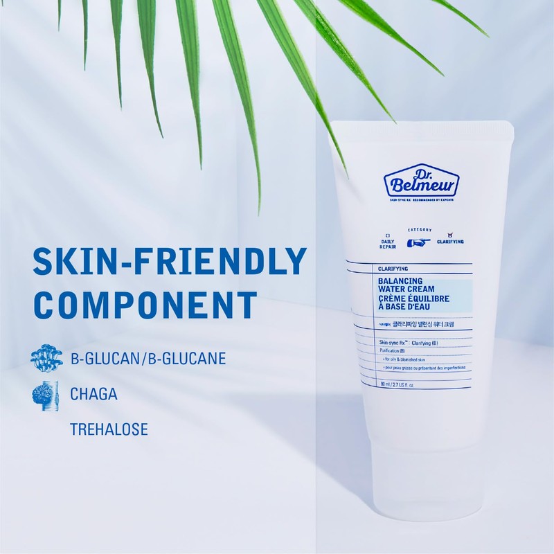Dr. Belmeur Clarification from Balancing Water Cream 80 ml, Moisturising
