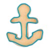 Staedter Anchor Cookie Cutter, Silver, 5.5 cm