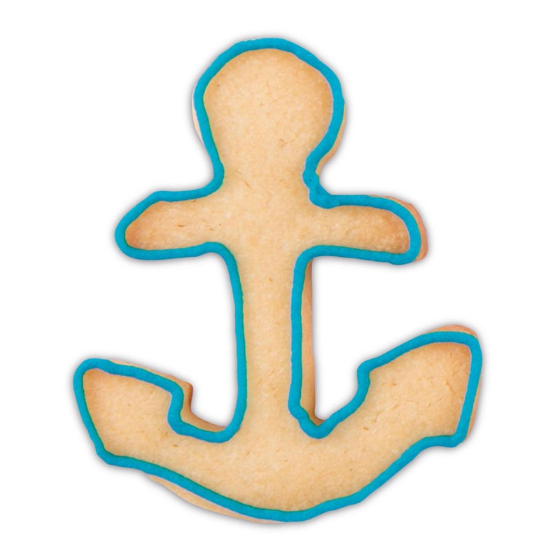 Staedter Anchor Cookie Cutter, Silver, 5.5 cm