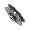 QWORK BK4534 V-Belt Pulley Single Groove, 4L/A or 5L/B V-Belt,