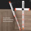 Woodworking Ruler Scribing Tool 2 In 1 Multifunctional Aluminum Alloy