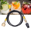 Soda Refill Adapter CO2 Cylinder Cartridge Fill Tank Connector with