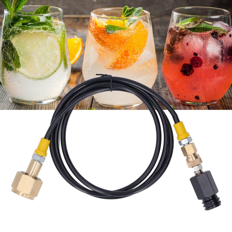 Soda Refill Adapter CO2 Cylinder Cartridge Fill Tank Connector with