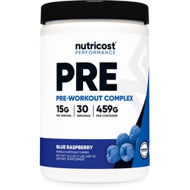 Nutricost Pre-Workout Powder Complex, Grape, 30 Servings, Vegetarian, Non-GMO and Gluten Free