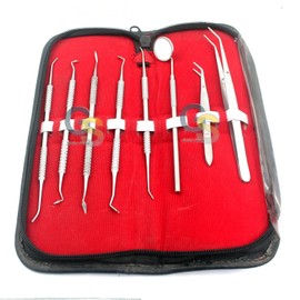 G.S 8 PC Dental Instruments PK Thomas Plus Stainless Steel Best Quality